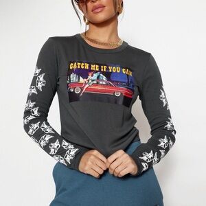 NWT~ BOYS LIE ~ HEART RACER V2 FAIR PLAY FITTED LONGSLEEVE CROP